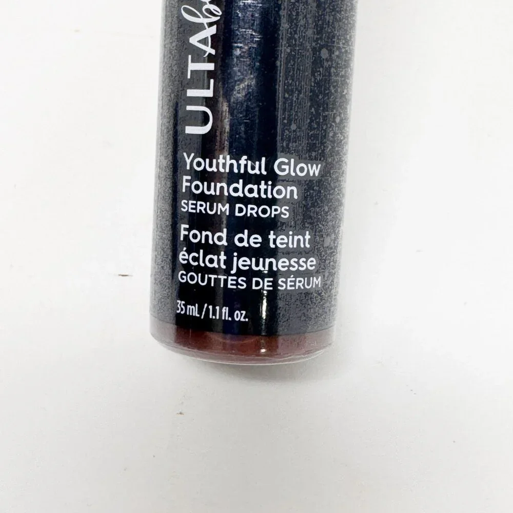 Lot of 2 - Ulta TAN WARM Beauty Youthful Glow Foundation Serum Drops  NEW SEALED